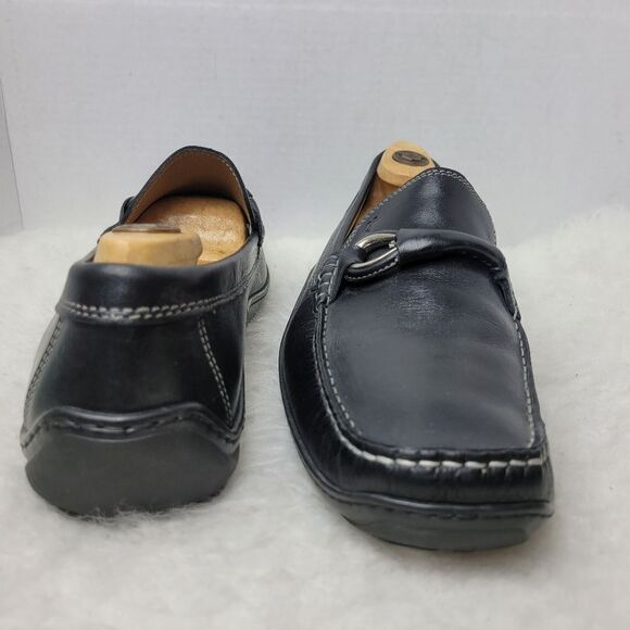Donald J Pliner Eleo Horsebit Moc Toe Black Driving Loafers Shoes Size 11.5 - Picture 7 of 10